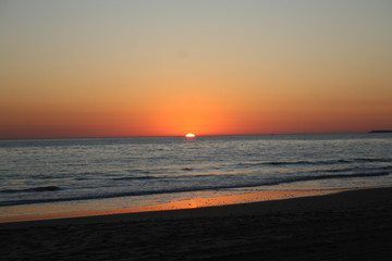 Atardecer en la playa.España.2015.