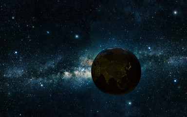 Wall Mural - view of earth from space