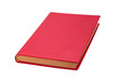 Closed red book isolated