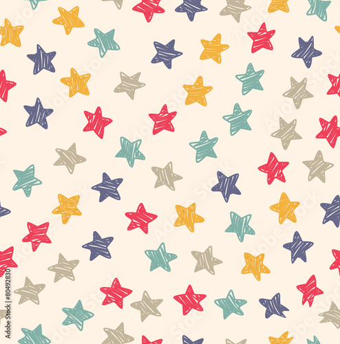 Cotton fabric star background