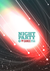 Wall Mural - Night party Vector