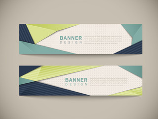 trendy banner set design