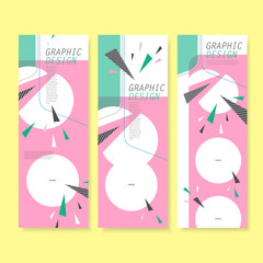 Canvas Print - trendy banner template design