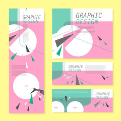 Canvas Print - trendy banner template design