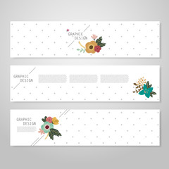 Canvas Print - lovely banner template design