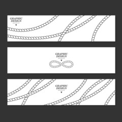 Wall Mural - graceful banner template design