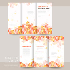 Canvas Print - modern tri-fold brochure template design
