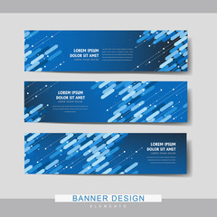 Wall Mural - high-tech banner set template design
