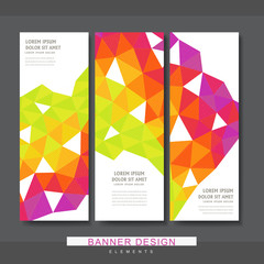 Wall Mural - attractive banner template design