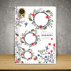 Wall Mural - graceful book cover design
