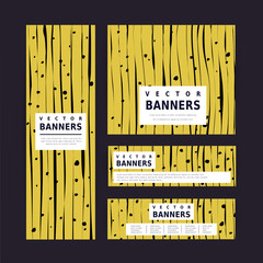 Wall Mural - impressive yellow banner template design