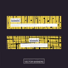 Wall Mural - impressive yellow banner template design