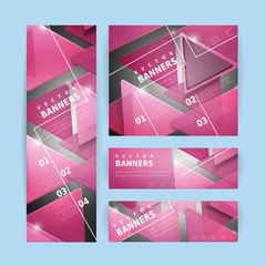 Wall Mural - fashionable banner template design