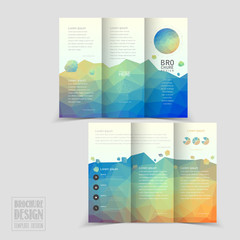 Wall Mural - lovely tri-fold brochure template design
