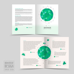 Wall Mural - simplicity half-fold brochure template design