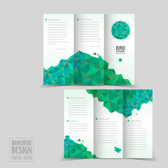 Wall Mural - simplicity tri-fold brochure template design