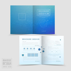 Wall Mural - simplicity half-fold brochure template design