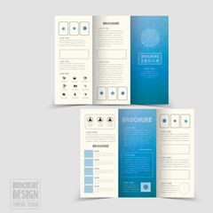 Wall Mural - simplicity tri-fold brochure template design