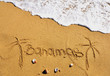 Bahamas beach sign