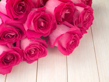 Pink Hybrid Tea Roses Bouquet