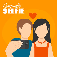 Canvas Print - Romantic Selfie Poster