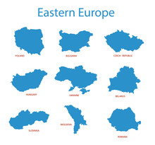Eastern Europe - Vector Maps Of Territories