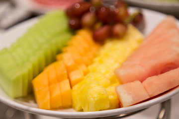 Wall Mural - Sliced Melons with Pineapple