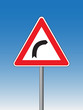 Dangerous bend to the right