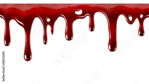 Cuadros en Lienzo Dripping blood seamless repeatable