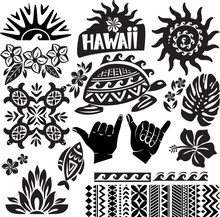 Hawaii Set In Black And White