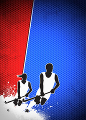 Wall Mural - Field hockey background