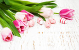 Fototapeta Tulipany - Easter decoration