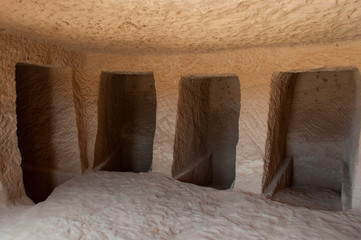 Wall Mural - Inside a Nabatean tomb in Madaîn Saleh archeological site, Saud