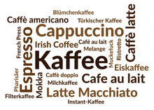 Wordcloud Kaffee