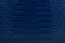 Blue Embossed Leather Texture Background
