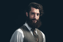Attractive Businessman With A Bushy Beard