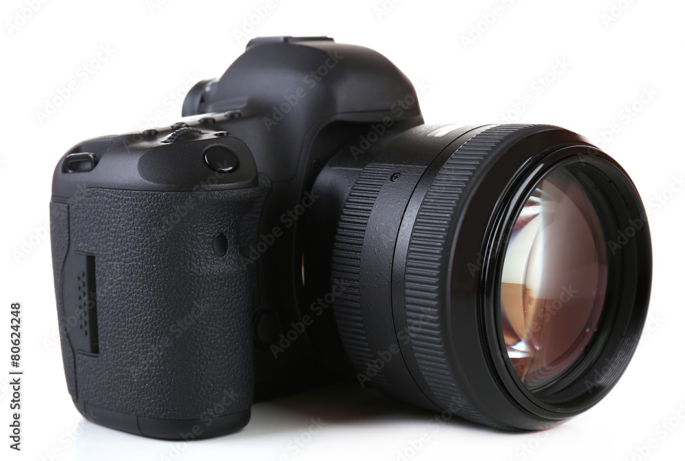 digital photo camera isolated on white