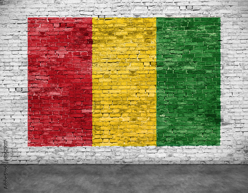 Dekoracja na wymiar  flaga-reggae-namalowana-na-ceglanym-murze