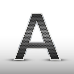 3d speaker grille letter A