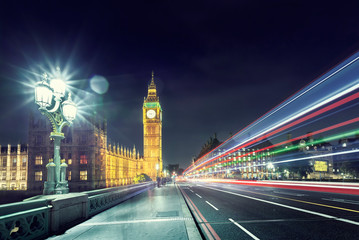 Fototapete - Big Ben from Westminster Bridge, London
