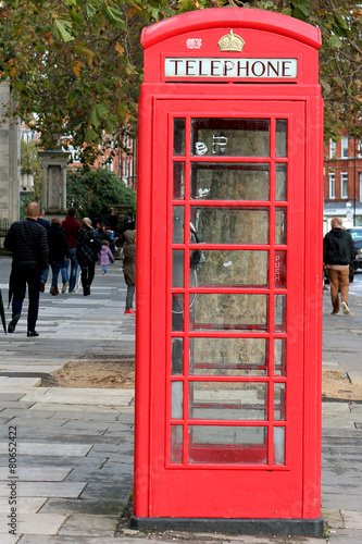 Naklejka na szybę red telephone box