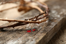 Crown Of Thorns With Blood, Close Up