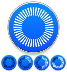 Poster - Circular preloader, buffer symbol or general circle emblem, circ