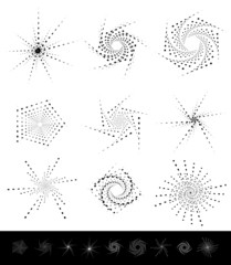 Leinwandbilder - Abstract shape set. Different geometric forms