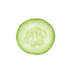 Poster - Cucumber on white background