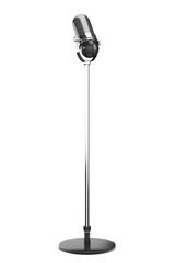 Leinwandbilder - Vintage silver microphone