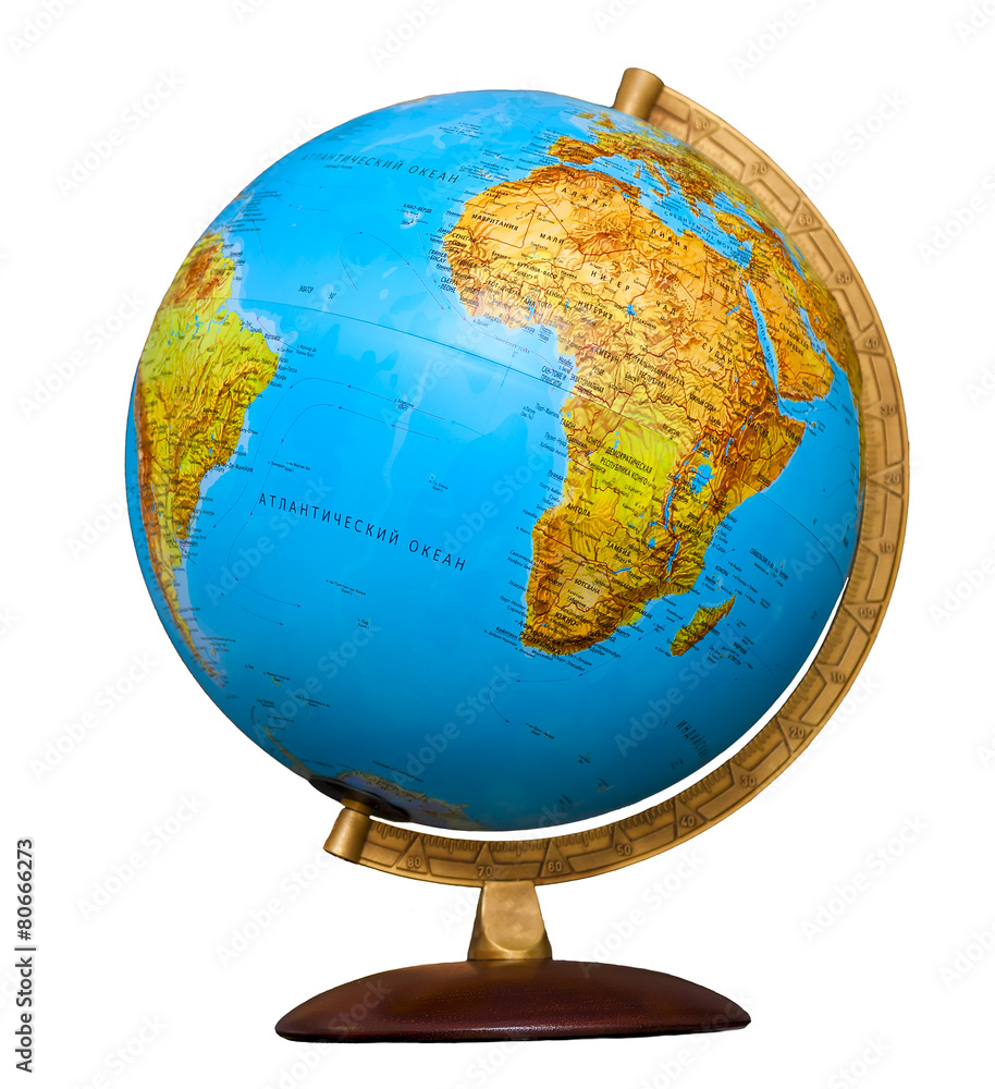 classic globe isolated on white background Stock Photo | Adobe Stock