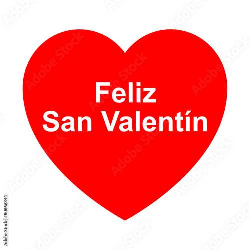 Icono Texto Feliz San Valentin En Corazon Kaufen Sie Diese