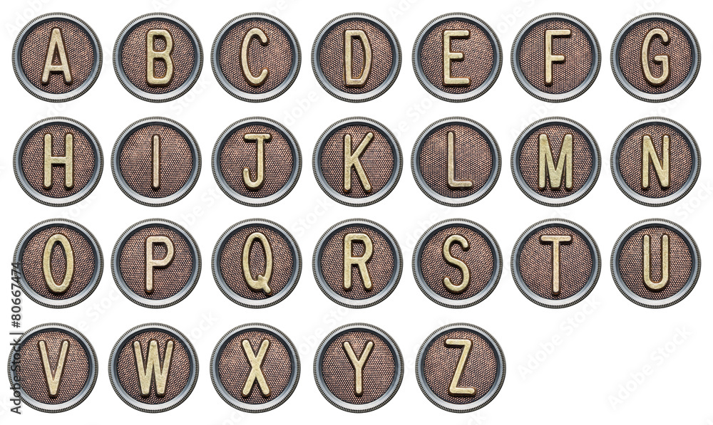 Button alphabet Stock Photo | Adobe Stock