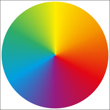 Isolated Circular Rainbow Gradient